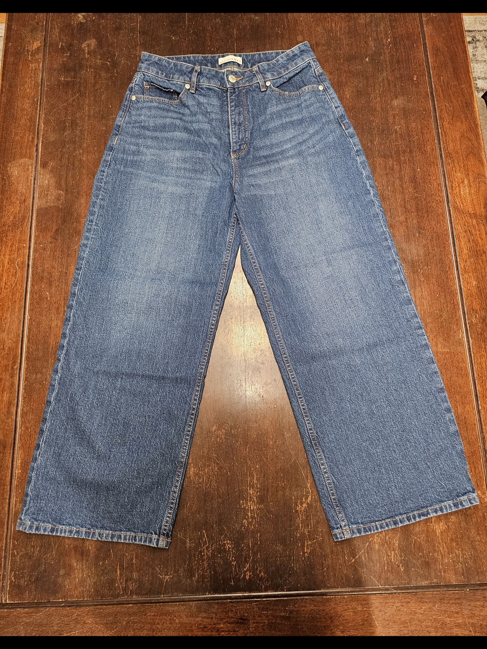 LOFT Curvy Wide Leg Medium Wash Jeans - Size 28/6